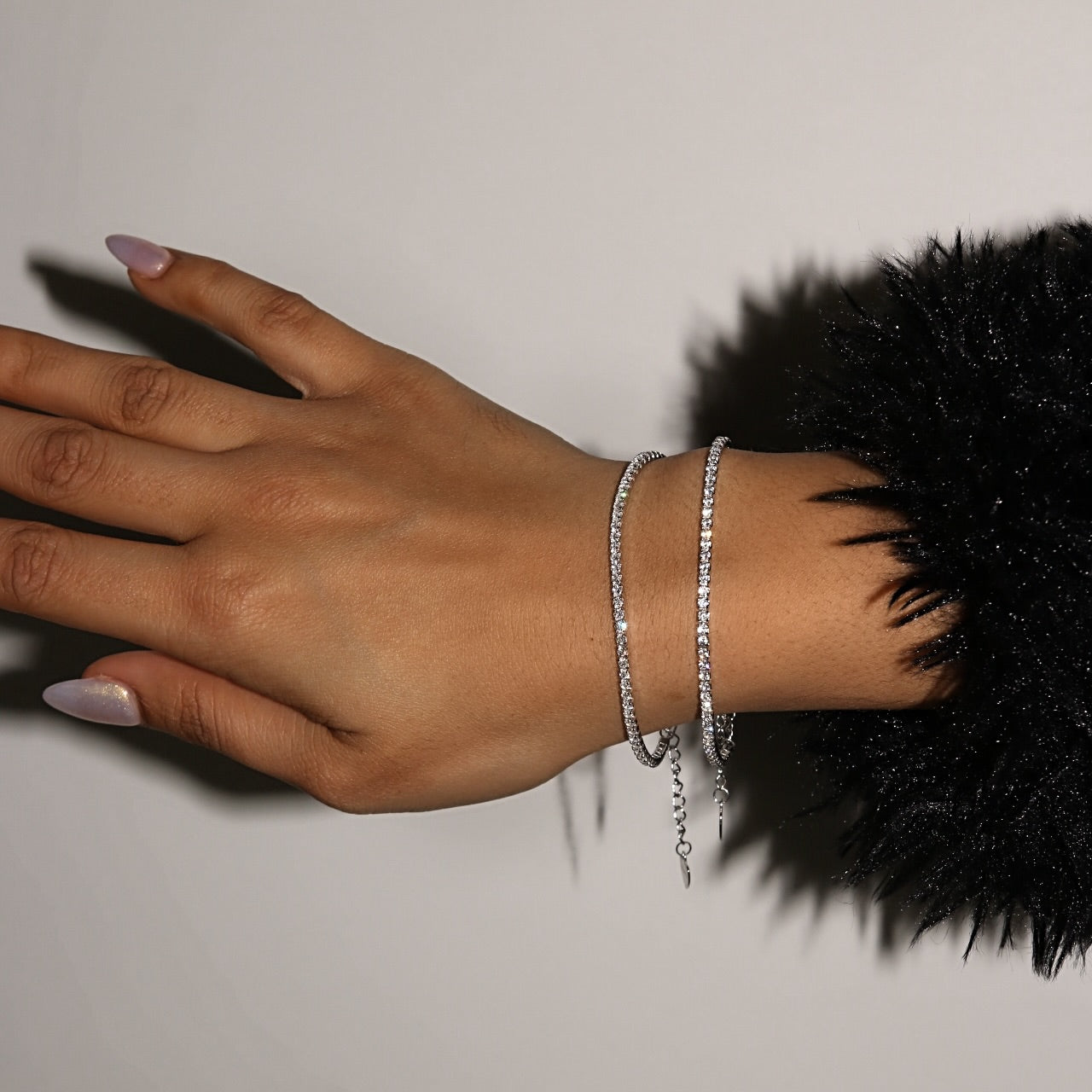 NADINE TENNIS BRACELET - SILVER