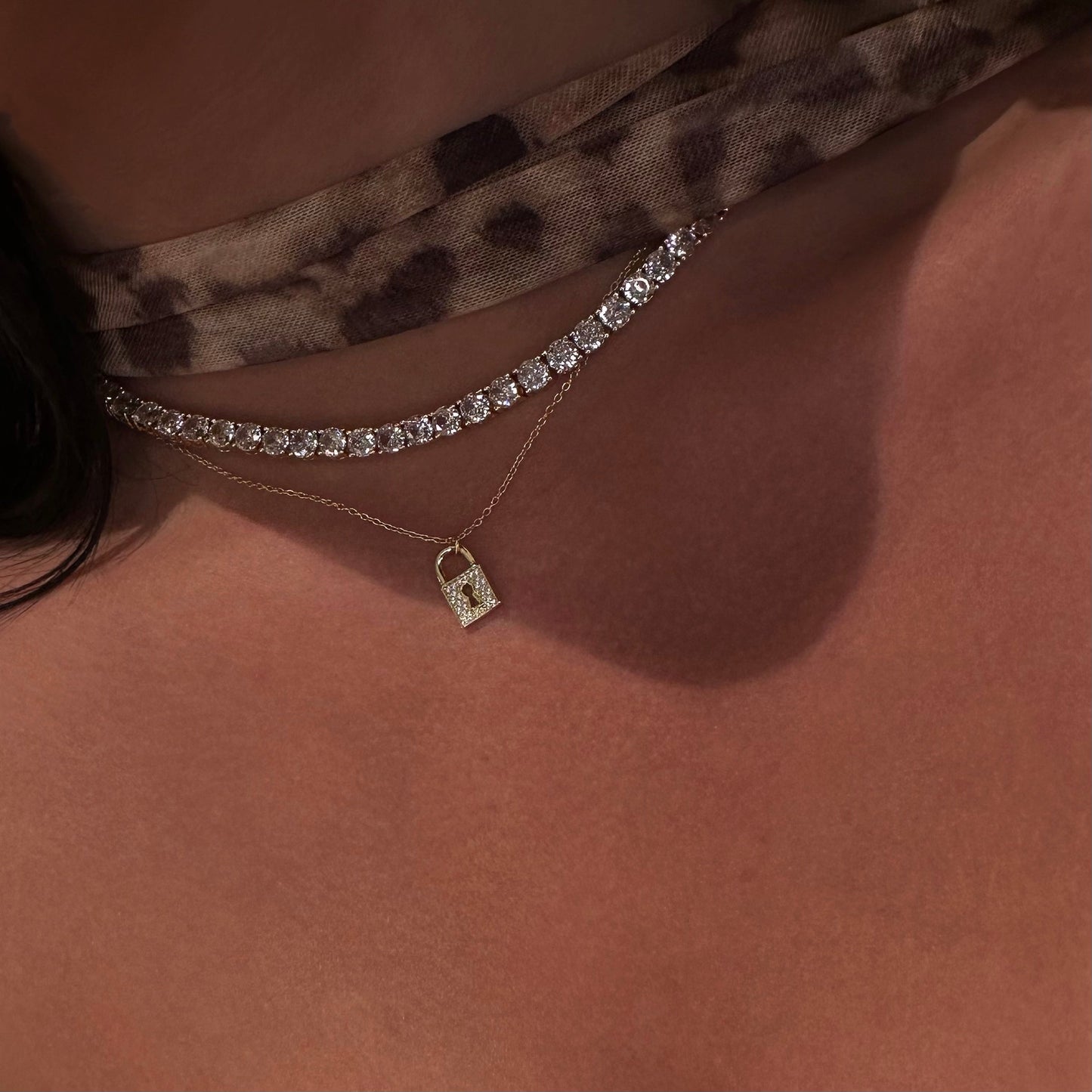 LOLA LOCK NECKLACE - GOLD
