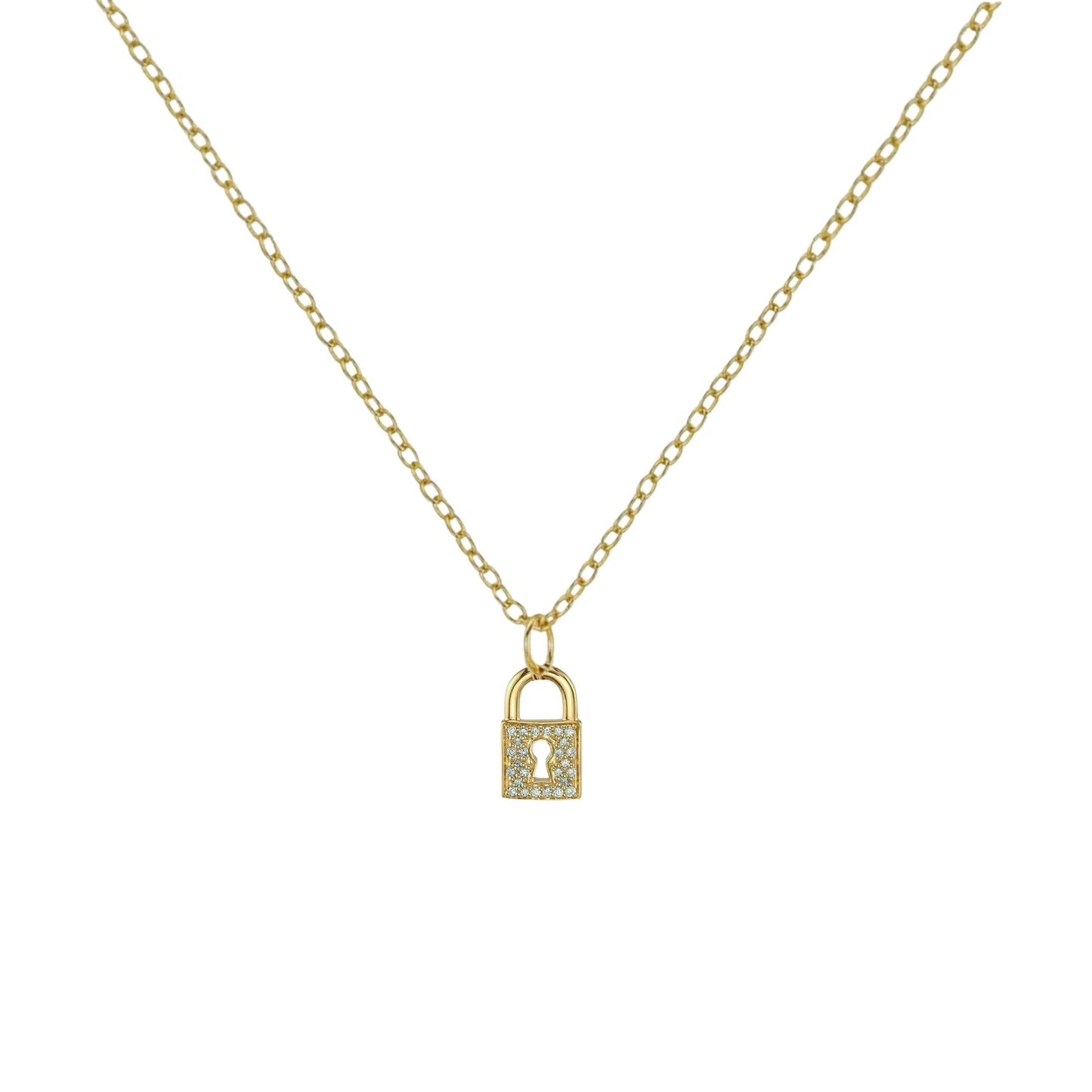 LOLA LOCK NECKLACE - GOLD