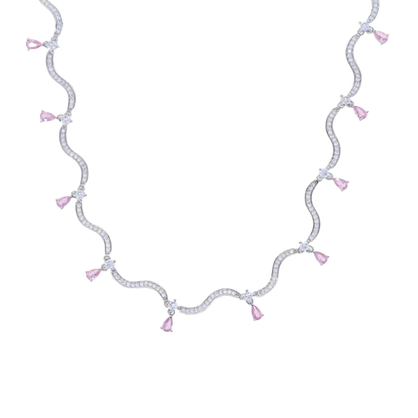 WINONA CHOKER SILVER - BLUSH (Samples)