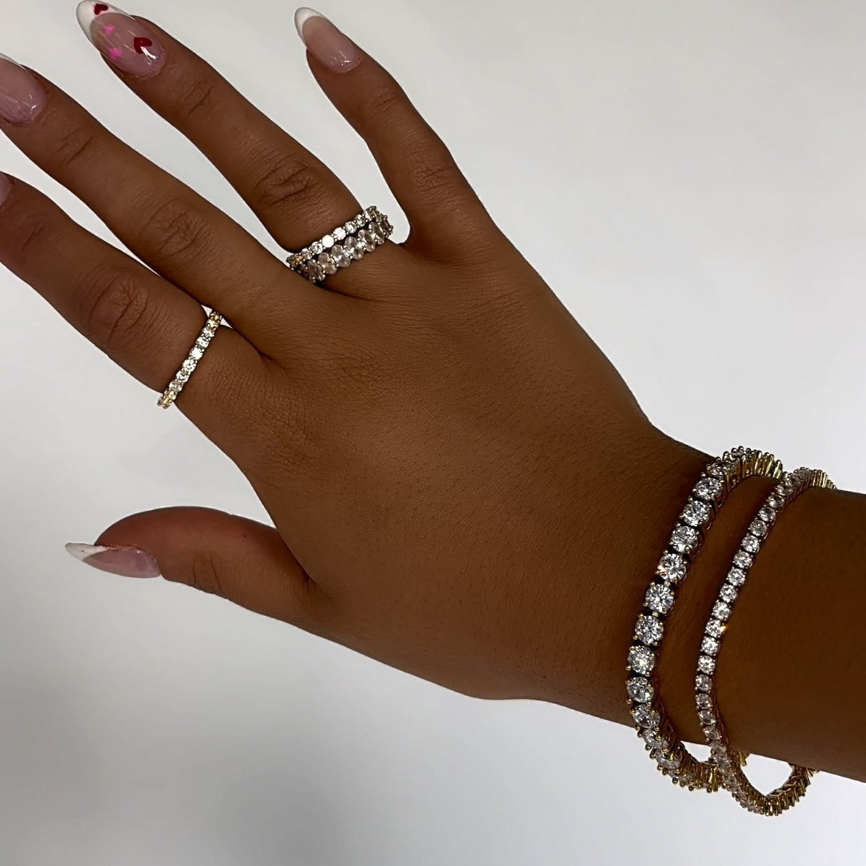 TATIANA TENNIS BRACELET - GOLD