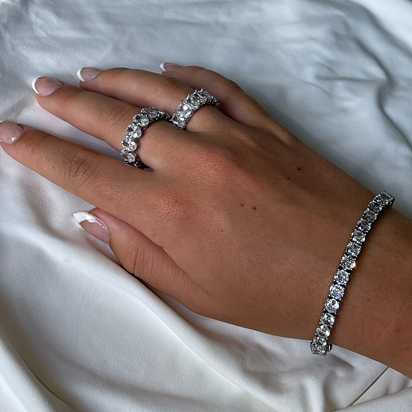 TATIANA TENNIS BRACELET - SILVER