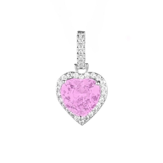 CINDERELLA HEART CHARM - BARBIE PINK