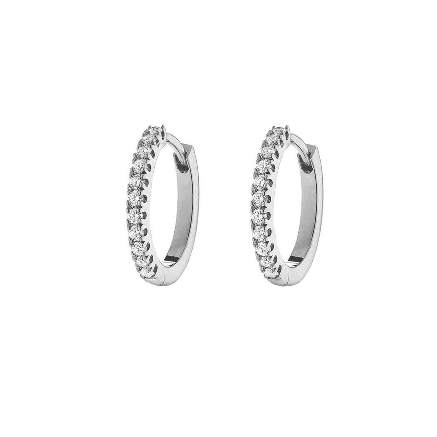 CLASSIC HUGGIE EARRINGS - SILVER