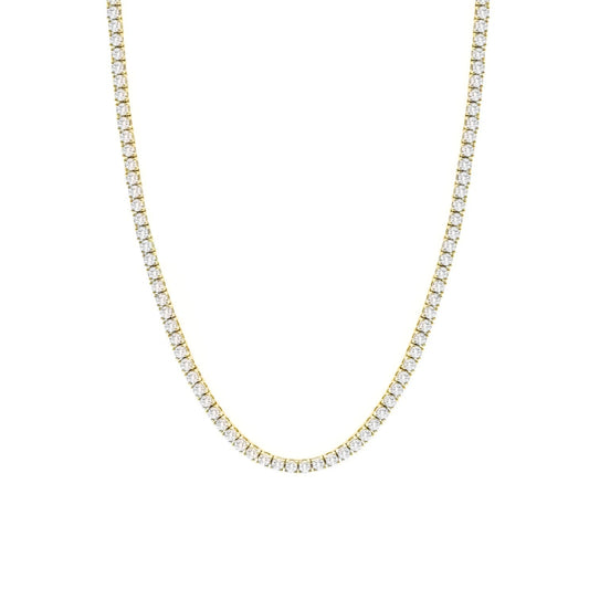 TYRA TENNIS NECKLACE - GOLD