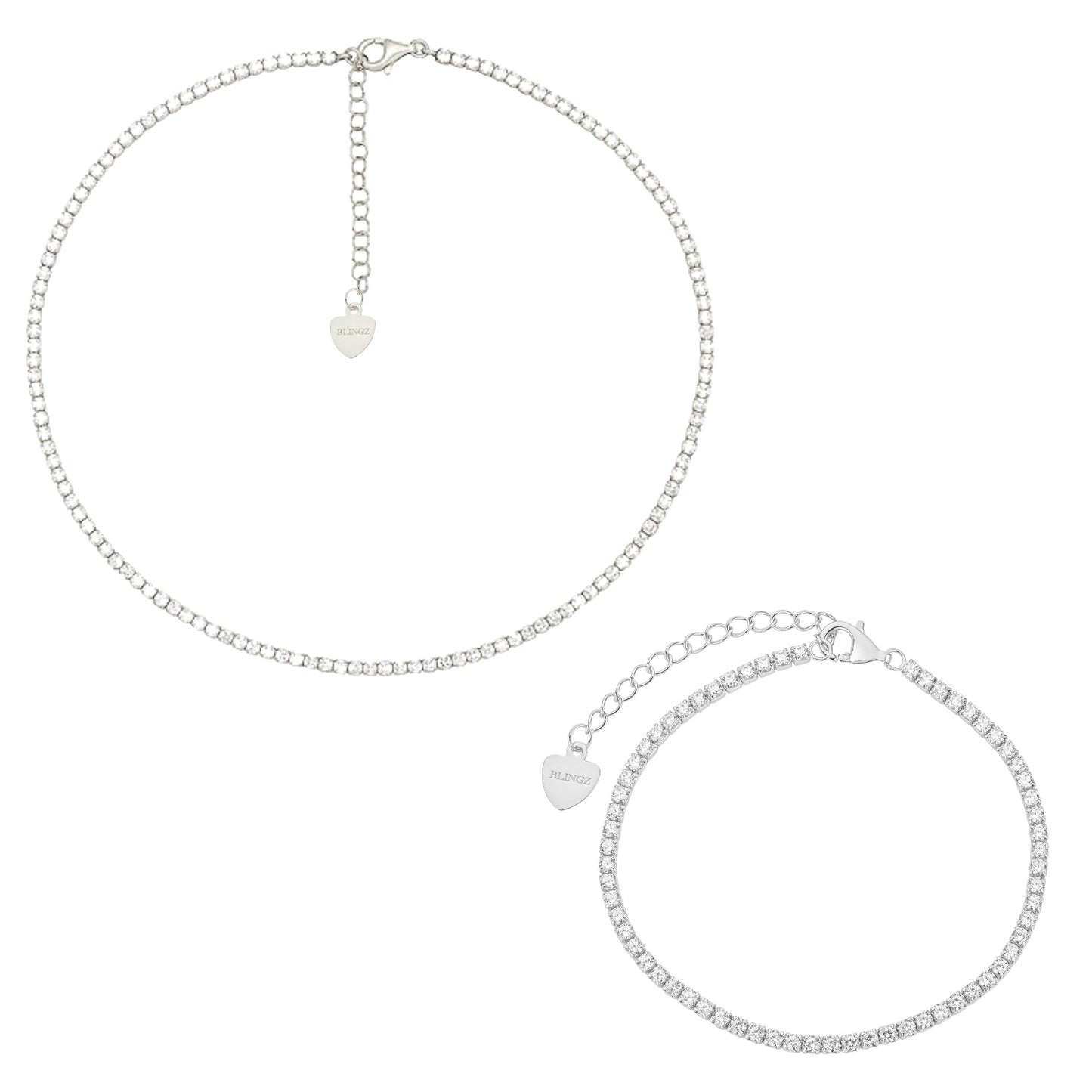 NADINE TENNIS SET - SILVER