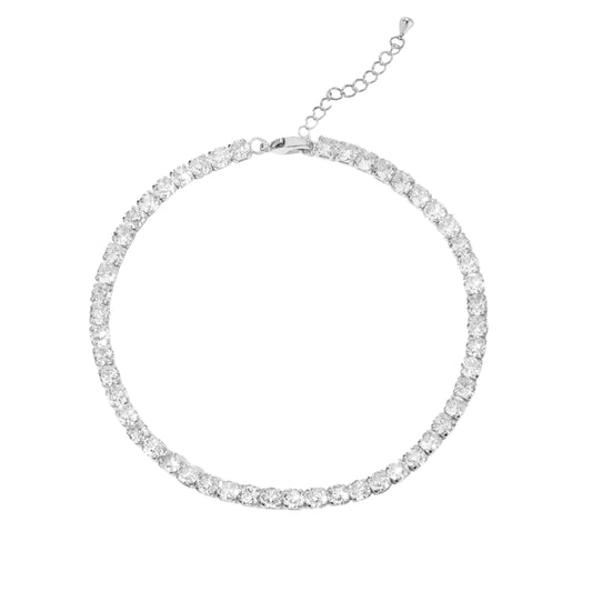 ROSALIA TENNIS ANKLET - SILVER