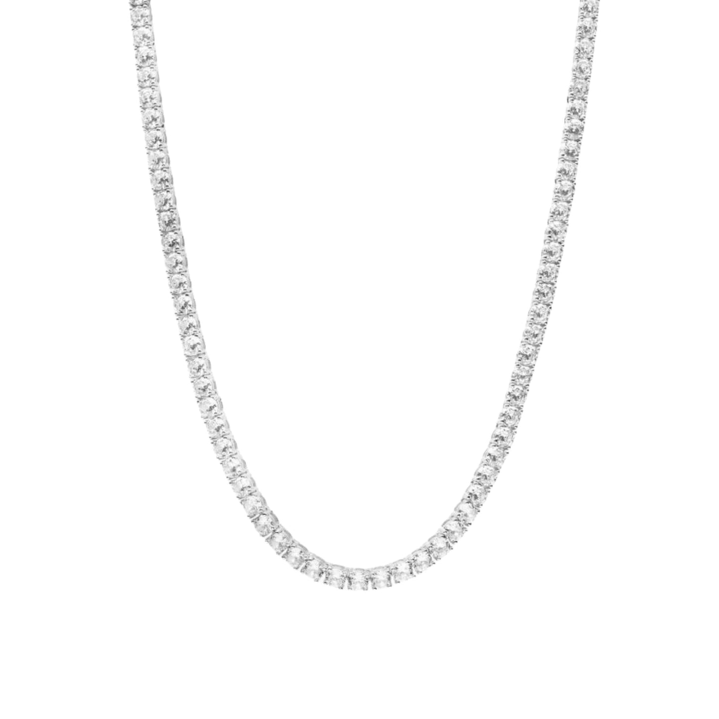 TATIANA TENNIS NECKLACE - SILVER