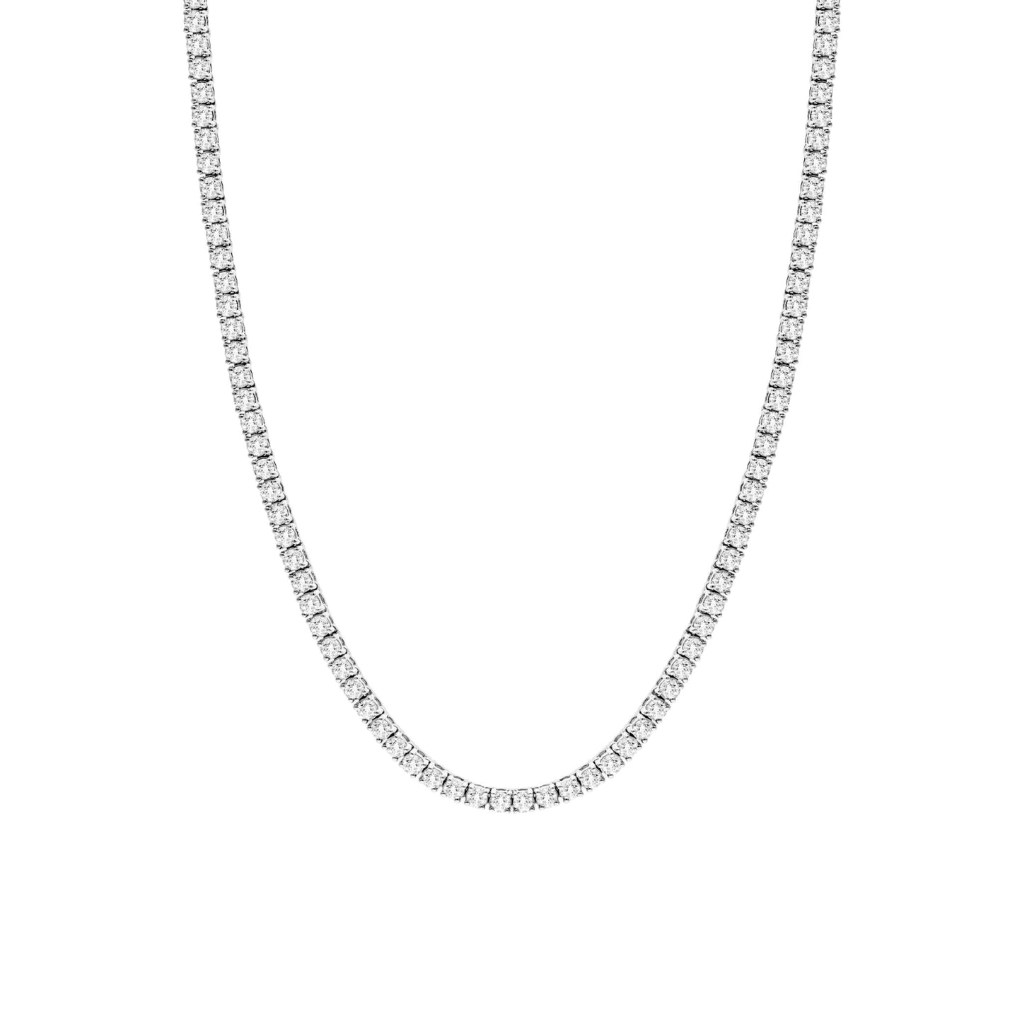 TYRA TENNIS NECKLACE - SILVER