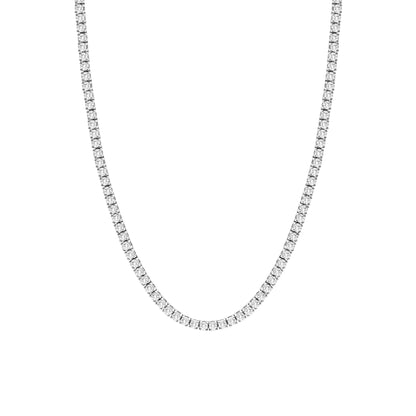 TYRA TENNIS NECKLACE - SILVER